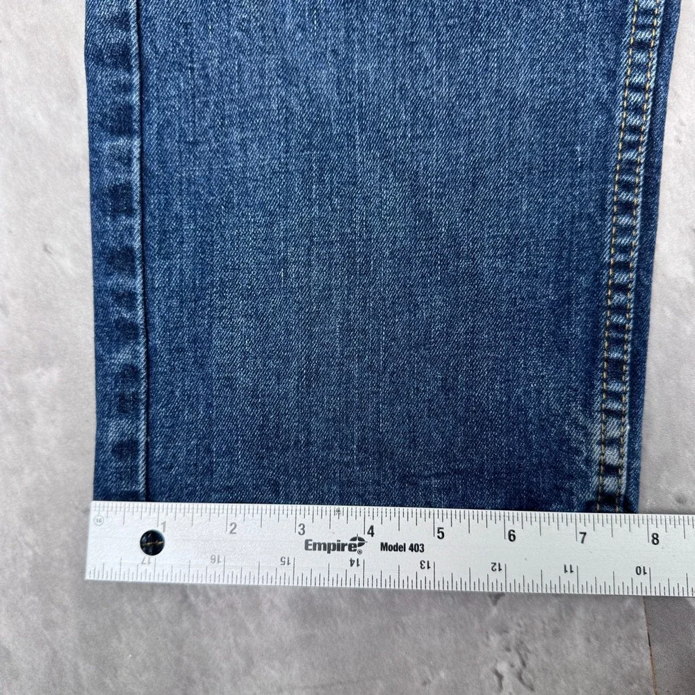 Levis 505 Jeans Mens 36x32 Blue Denim Regular‎ Fit Straight Leg Western Cowboy
